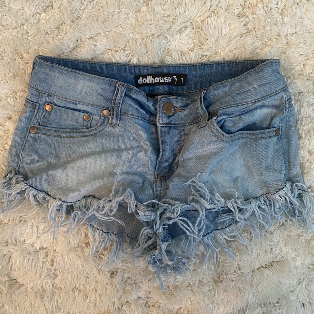 Denim Bootie Shorts/ Daisy Dukes (Size 1)